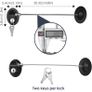 2 PCS Fridge Locks Cupboard Locks for Children, Child Locks for Children with Keys, Black Child Safety Cupboard Locks, Baby Door Safety Locks with Sturdy Wire Rope for Household and Office Image 6