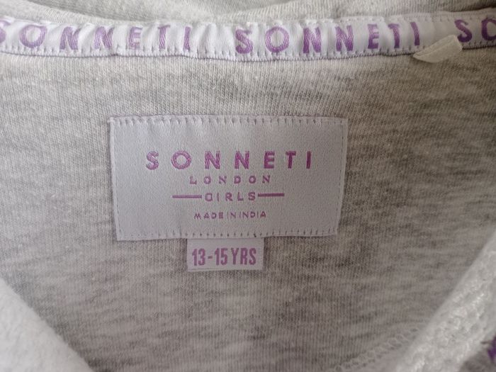 Sonneti cropped hooded girl jumper