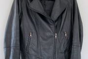 Uterque leather biker jacket