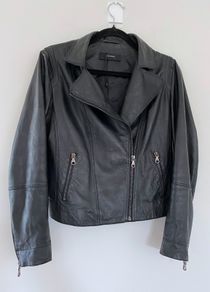 Uterque leather biker jacket