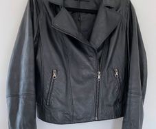Uterque leather biker jacket
