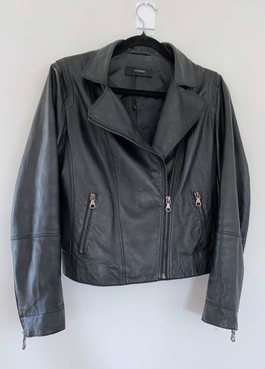 Uterque leather biker jacket