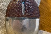 Army and Navy Antique glass hip flask,