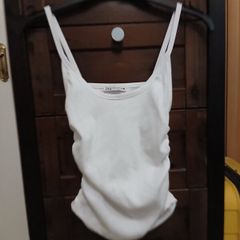 Zara white vest