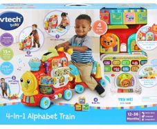 VTech Baby 4-in-1 Alphabet Train Ride On Red