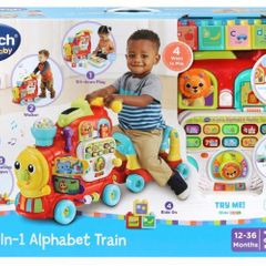 VTech Baby 4-in-1 Alphabet Train Ride On Red