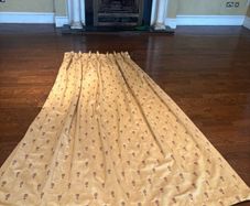 Bespoke Handmade French pleat Curtains with Tiebacks