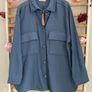 shacket jacket powder blue with pearl detail gallery Dunnes stores medium Image 10
