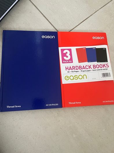 A4 hard back books