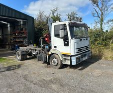 Iveco Truck with crane chassis cab