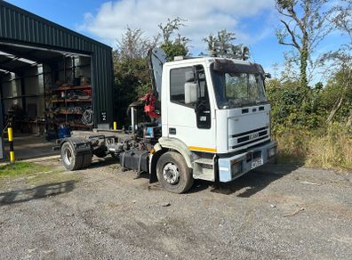 Iveco Truck with crane chassis cab