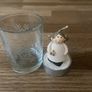 Glass Snowflake t-light holder with Angel t-light Christmas Image 4