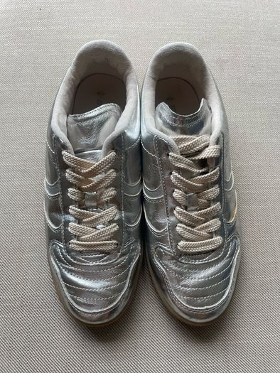 Silver trainers size 4 / EU 37