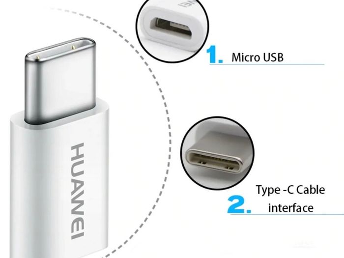 Micro USB Female to Type C Male Charger Adapter Huawei P30 P40 Galaxy S10 S20 S9