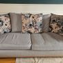 3 seater sofa with Armchair and footstool Image 2