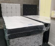 Single beds in various colours