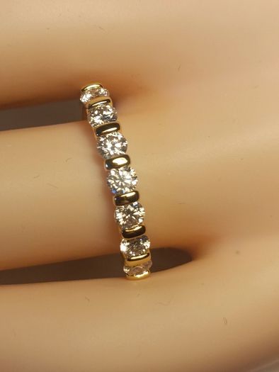 14kt Gold Filled Moissanite Band Ring