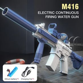 New USB Rechargeable Water Pistol Toy Gun Electric Glock Shooting Toy Full Automatic Summer Beach Outdoor Fun Toy For Children Boys Girls Adults Gift