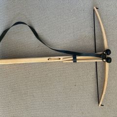 Wooden toy crossbow