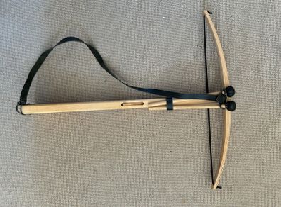 Wooden toy crossbow