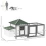 Chicken Coop Small Animal Pet Cage w/ Nesting Box Outdoor Run Wooden Image 2