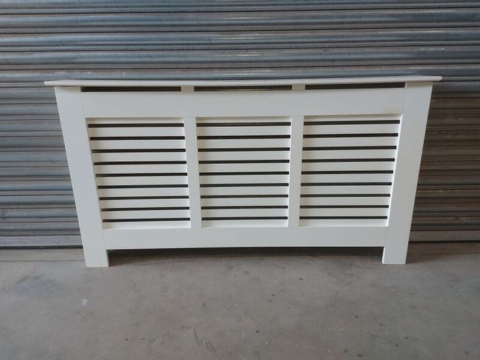 White radiator cover