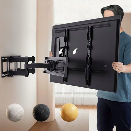Tv Wall Mount Bracket Tilt Swivel Full Motion 32-85"