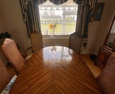 Solid Mahogany table and chairs