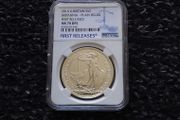 Great Britain : 1 oz .999 Fine Silver Britannia - Plain Fields, 2016 - MS 70 DPL
