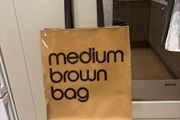 Bloomingdale's Medium Brown Tote Bag - as new collection