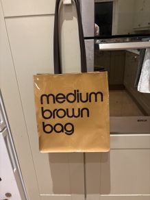 Bloomingdale's Medium Brown Tote Bag - as new collection