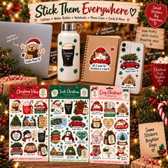 Christmas Sticker Collection  3 Adorable Designs!