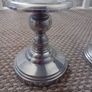 pair of metal pillar candle holders Image 5