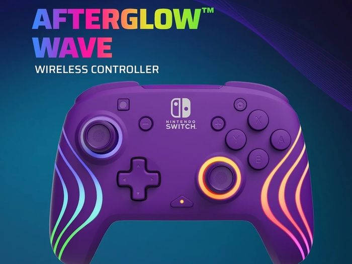 Nintendo Switch PDP Afterglow Wave Purple controller