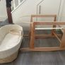 Little Green Sheep Moses Basket and Rocking Stand Image 2