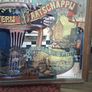Old Pub Bar Heineken's Advertising Mirror featuring colorful lithographic illustrations Image 7