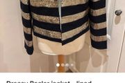 Dressy black/gold lined Basler jacket - 12-14