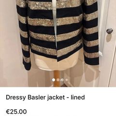 Dressy black/gold lined Basler jacket - 12-14