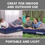 NEW SALE | Double Air Bed | Inflatable Outdoor, Indoor Airbed, Quick Inflation, Flocked Double Size Air Mattress Image 3