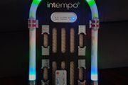 Intempo Retro Mini Jukebox Bluetooth Speaker Built in Color LED Lights
