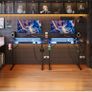 Gaming Desk with LED & Power Outlets, 100 x 50 cm Computer Desk Image 7