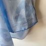 Paul Costelloe 100% Pure Silk Scarf Light Blue Abstract Print Image 3