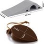 6 Pack Doorstops, 2 Pcs Rubber Door Stoppers with Holders and 4 Pcs Decorative Silicone Leaf Stoppers, Secure Door Wedges Finger Protectors for Home Office Image 2
