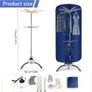 Electric Clothes Dryer, 900W Portable Drying Pod 2-Tier Heated Airer with Hot Air Circulation Holds 12kg for Quick-Dry Laundry & Delicate Clothing Image 2