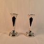 Pair of vintage silver plated trumpet bud vases Image 8