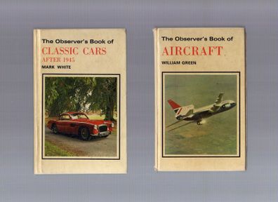 The Observer's Book Of Classic Cars After 1945  And  The Observer's Book Of Aircraft