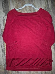 Dunnes Stores red sweater, size M