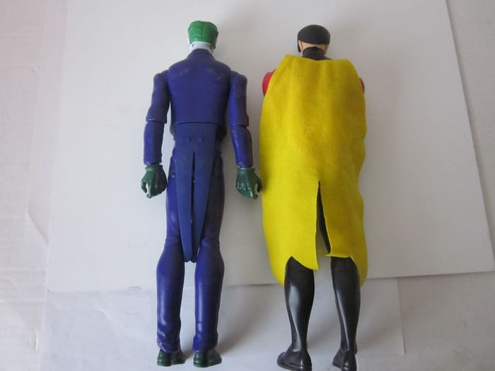 DC Comics Batman Mechs vs Mutants The Joker and Robin Mattel 12inch Posable  Action Figures