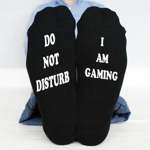 Do not disturb me i'm gaming mens socks