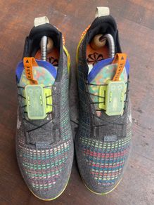 Unisex Mens Womens Nike Air Vapormax 2020 Flyknit Grey White Trainers Size UK9